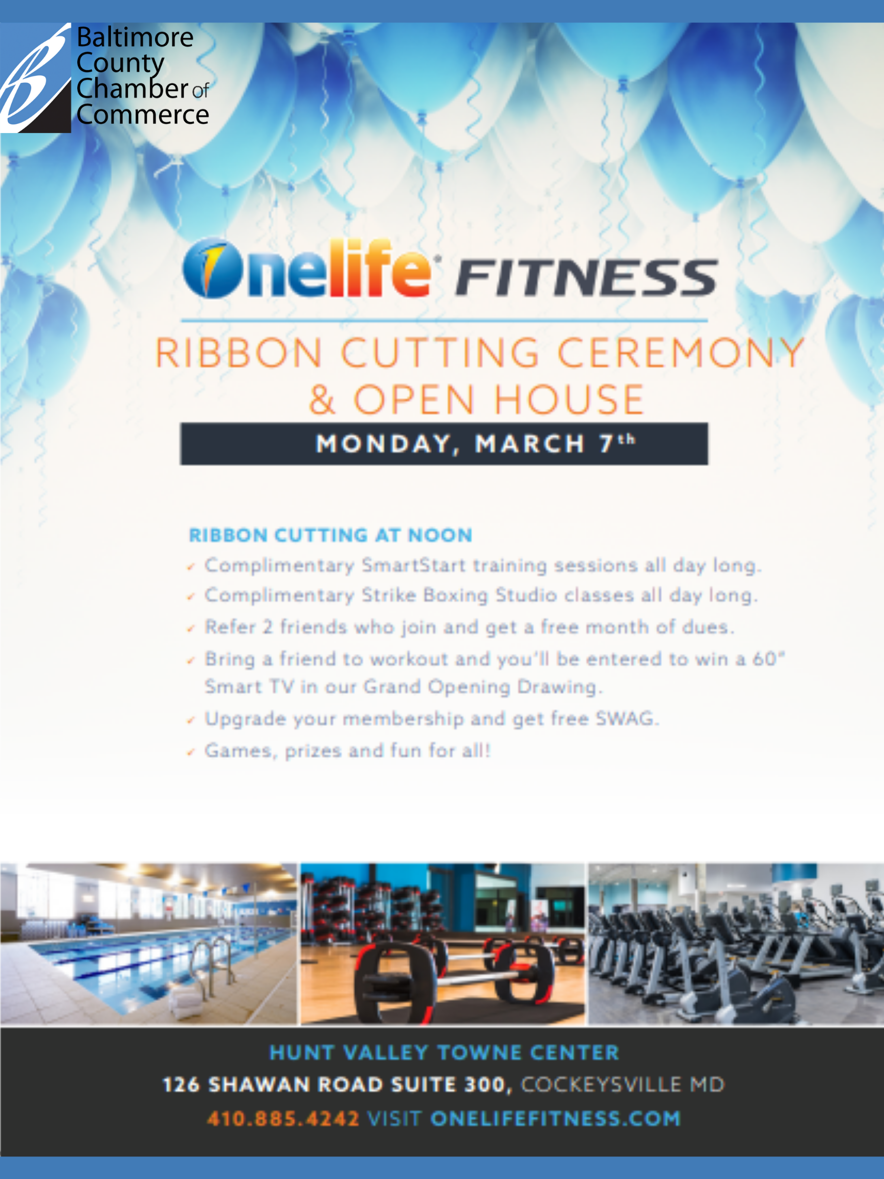 One Life Fitness Hunt Valley Ribbon Cutting